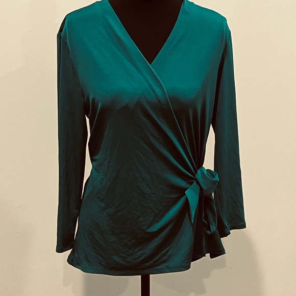 Alex Marie Emerald Wrap Top - Picture 1 of 4